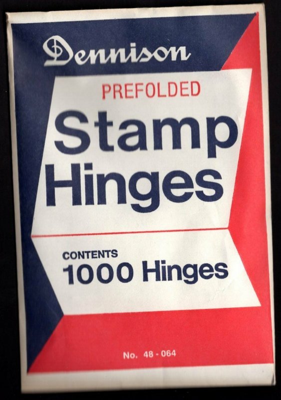 1 UNOPENED PACK OF 1000 DENNISON PRE-FOLDED HINGES only $14.75 Free shipping 