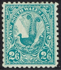 NEW SOUTH WALES 1905 LYREBIRD 2/6 WMK CROWN/A PERF 11½ X 11