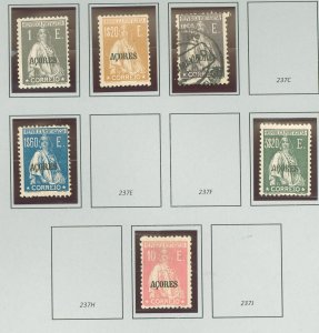 Azores #237/237I Unused Single