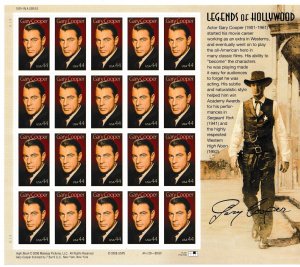 U.S.  Scott# 4421 2009 Gary Cooper Issue MNH S/S #1