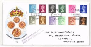 GB Decimal Stamps FDC Delayed by the Postal Strike 1971 BH233