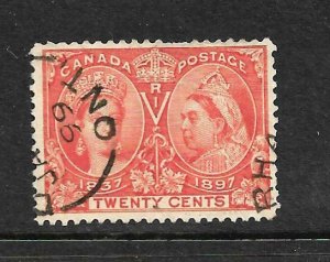 CANADA 1897  20c  JUBILEE  FU  Sc 59 