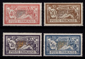 French PO in Alexandria 1902 Merson inscr. ‘ALEXANDRIE’, Part Set [Unused]