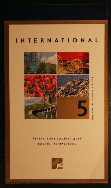 Canada Booklet Sc #BK244a MNH Intl Tourist Attractions 2001