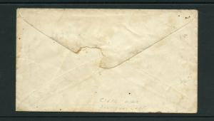 UNITED STATES OCT 22, 1881 PO   STAMPLESS COVER WASHINGTON DC TO NY  AS SHOWN