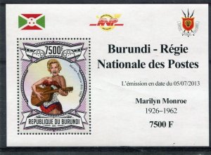 Burundi Republic 2013 MARILYN MONROE s/s Perforated Mint (NH) #5