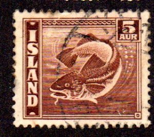 ICELAND 219c USED BIN $1.00 FISH