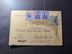 1907 Brazil Postcard Cover Bahia to Berlin W30 Germany