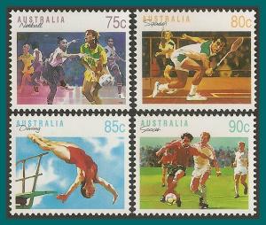 Australia 1991 Sports (5), MNH 1121-1124,SG1188-SG1191