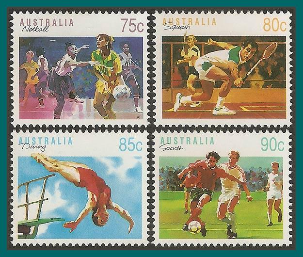 Australia 1991 Sports (5), MNH 1121-1124,SG1188-SG1191