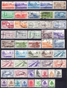 277/2 - Lebanon - 50 Different Used Stamps