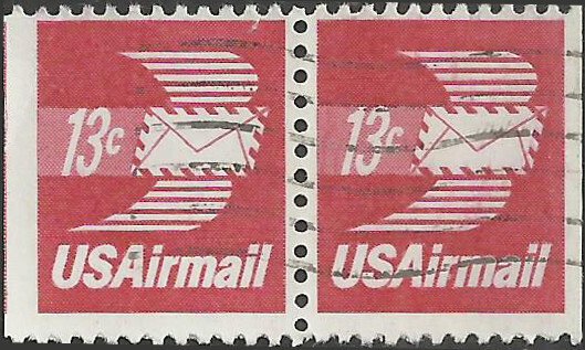 # C83 USED WINGED AIRMAIL ENVELOPE