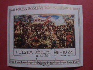 POLAND- 1983- POLAND 300TH ANNIVERSARY-SHEET  CTO -H S/S  SHEET, IMPERF: RARE