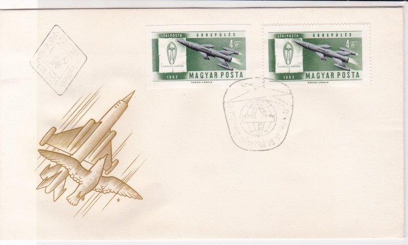 Hungary 1962 First Day Issue Space Stamps Cover ref R 18674