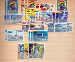 GHANA Ships Birds Flowers Sport M&U Collection (Appx 200+Items) (hat 739