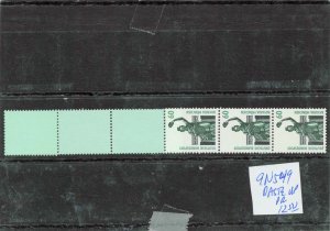 GERMANY 9n549  MNH  COIL PASTE-UP STRIP