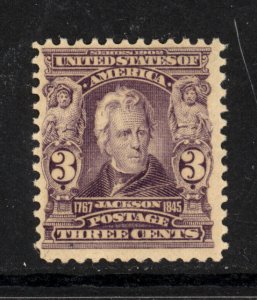 SCOTT 302 1903 3 CENT JACKSON REGULAR ISSUE MNH OG F-VF CAT $95!