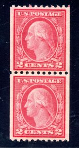 US SCOTT #450 PAIR MINT-VF-XF-OG-NH GRADED 85 W/ PSE CERT SMQ $105