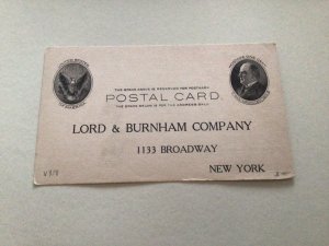 U. S. Lord & Burnham Company Broadway N. Y.  1904 postal card 67154