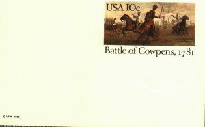 US UX87 MNH Battle of Cowpens, 1781