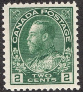 1922 Canada Sc #107 -  2 ¢ KGV -  MNH  F Cv$30