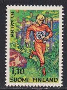 Finland # 615, Runner, NH, 1/2 Cat.