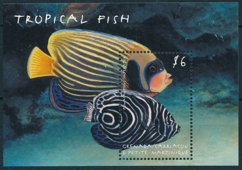 [109017] Gren. Carriacou & Petite Martinique 2000 Marine life fish Sheet MNH