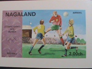 ​NAGALAND-AIRMAIL-1972 OLYMPIC GAMES-MUNICH'72-FOOTBALL -IMPERF :MNH S/S VF