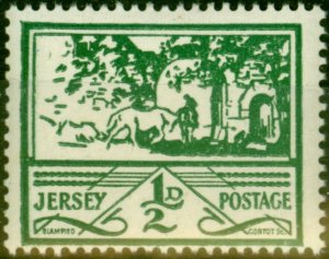 Jersey 1943 1/2d Green SG3 Fine MNH