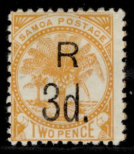 SAMOA QV SG79, 3d on 2d yellow-orange, M MINT.