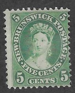 New Brunswick  #8  5c Queen Victoria  (MH) CV $22.50