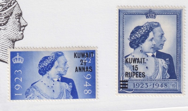 KUWAIT #82-83 Silver Wedding  mint lightly hinged