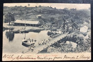 1907 Suva Fiji Real Picture Postcard Cover To Victoriano Australia Road To Rewa