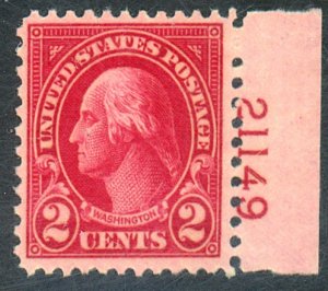 U.S. #634 MINT PL# SINGLE OG NH