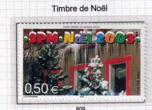 SPM ,  St. Pierre et Miquelon 2003 - Christmas  - MNH  single # 767