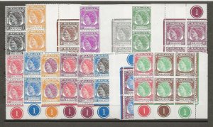 MALAYA/MALACCA 1954/57 SG 23/38 MNH Cat £240