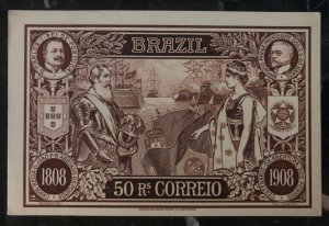 1908 Sao Pablo Brazil Stationary Postcard Cover Domestic Used