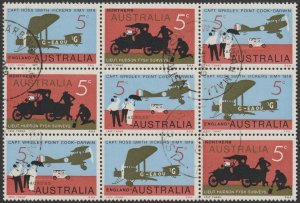 Australia 1969 Sc468-470 5c 1st Flight England to Australia USED-VF-H.