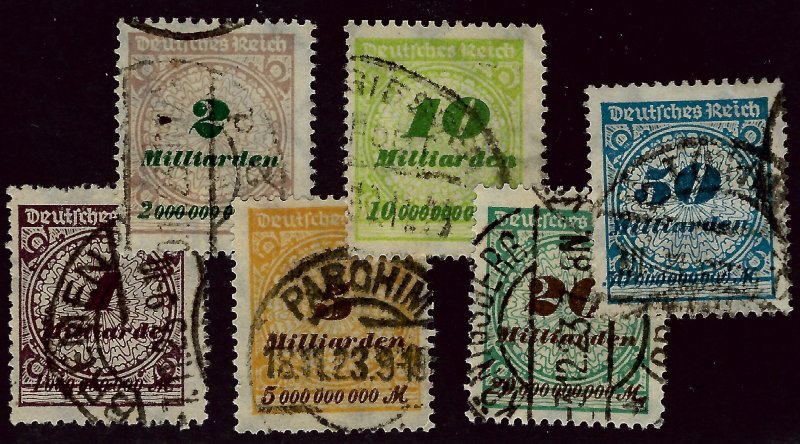 Germany SC#294-299 Used F-VF SCV$39.25...Worth a Close look!!