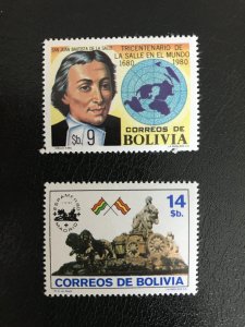 Bolivia # 653-654 MNH