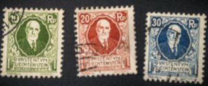 Liechtenstein #B1-B3 USED 