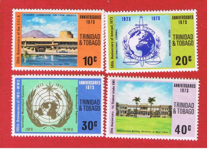 Trinidad& Tobago #231-234  MNH OG  Economic Commission  Free S/H 