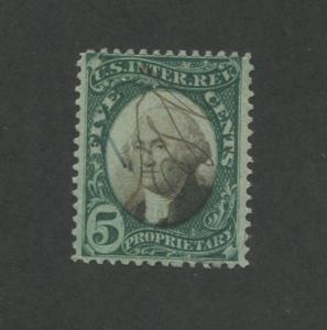 1871 United States Internal Revenue Proprietary Stamp #RB5a Used Fine