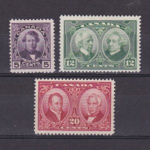 CANADA 1927, SG# 271-273, CV £32, MH