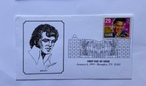 USA FDC ,  ELVIS PRESLEY 1935-1977