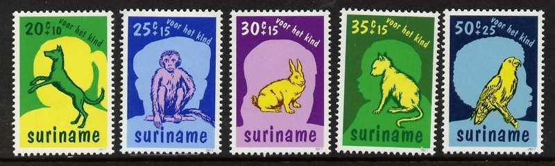 Surinam B241-5,B243a MNH Dog, Animals, Monkey