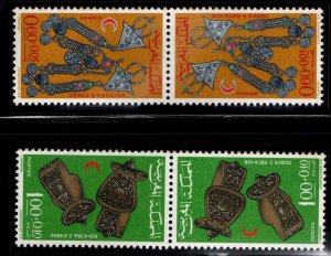 Morocco Scott B12a,B13a  MNH** semii-postal tete-beche pair set