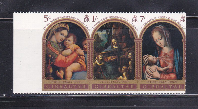 Gibraltar 232a Set MNH Christmas (B)