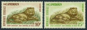 Cameroun 396-397,MNH.Michel 403-404. Lion,Waza National Park,1964.
