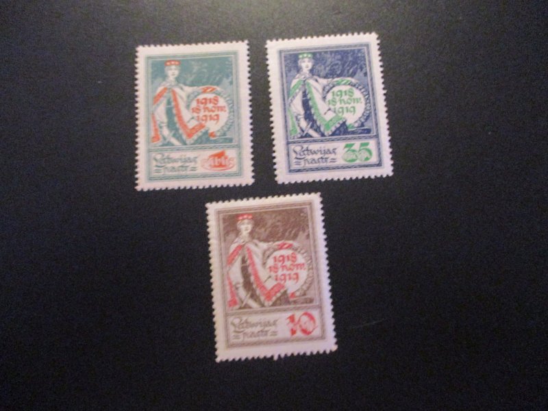 Latvia #61-63 Mint Hinged WDWPhilatelic (11-22)